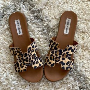 Steve Madden Dariella Cheetah Slide Sandals - size 8